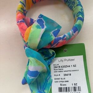 Lilly Pulitzer Vibrant Fabric Wrapped Bangle